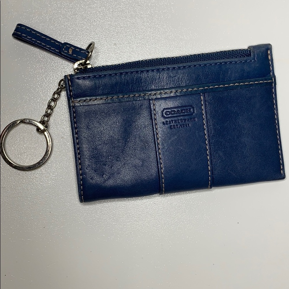 Coach Blue Leather Mini case